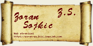 Zoran Sojkić vizit kartica